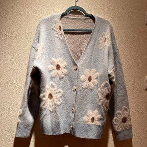 Dokotoo Cardigan Sweater Open Front Long Sleeve Button Down V-Neck